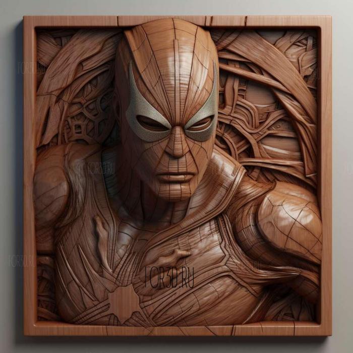 marvel comics 2 stl model for CNC